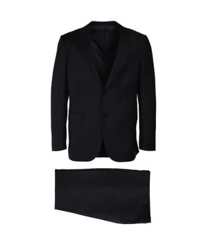 Straight-fit suit in black