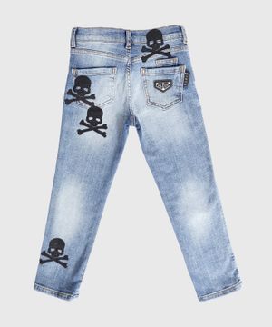 Applique detail jeans in blue 