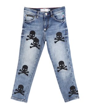Applique detail jeans in blue 