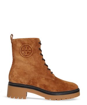 Logo detail boots in brown