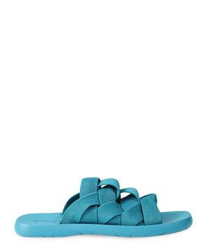 "Intreccio" elastic slides in blue