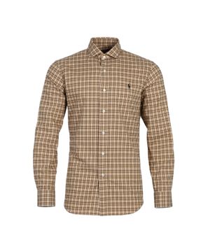 Checkered shirt in brown 