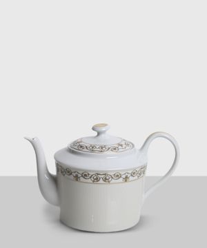 Embroidery print tea set 