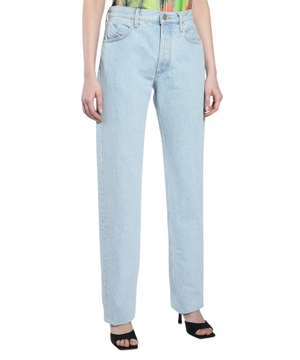 Blue straight fit jeans