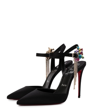 "Goldina" black pumps