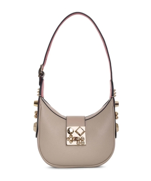 "Crasky" mini shoulder bag in beige