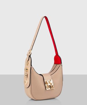 "Crasky" mini shoulder bag in beige