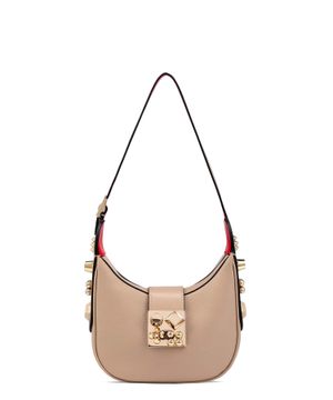 "Crasky" mini shoulder bag in beige