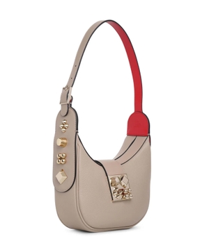 "Crasky" mini shoulder bag in beige