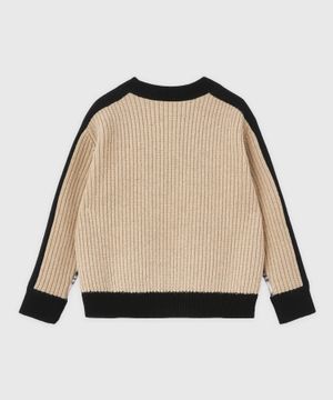 "Thomas bear" print wool sweatshirt in beige 