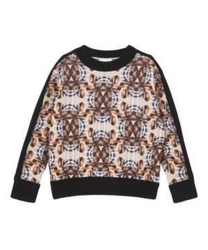 "Thomas bear" print wool sweatshirt in beige 