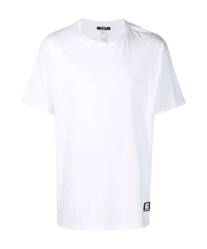 Logo detail t-shirt in white 