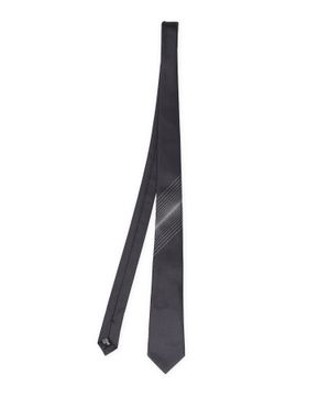 Черный галстук с узором 