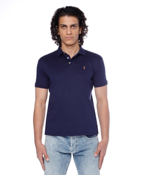 Polo with short sleeves and classic collar