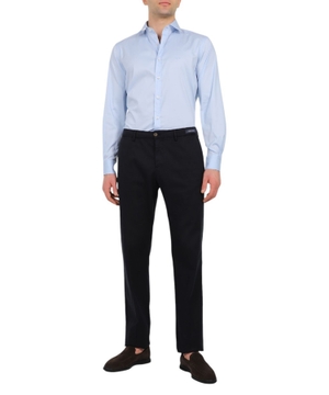 Straight-fit shirt in blue