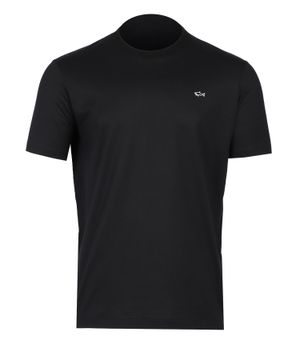 Black T-shirt with logo detail