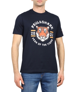 Qara rəngli loqo detallı T-shirt