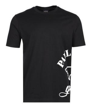 Black T-shirt with logo detail