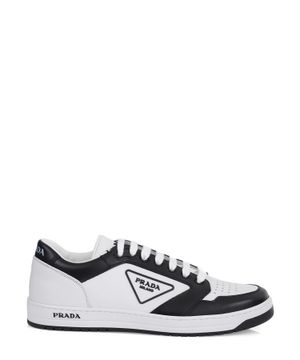 Black and white sneakers with logo detail
