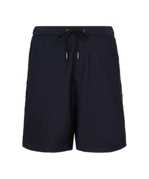 Drawstring waist shorts in black