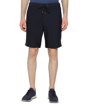 Drawstring waist shorts in black