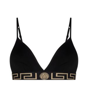 "Greca" beach bra with ornament