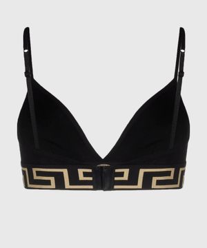 "Greca" beach bra with ornament