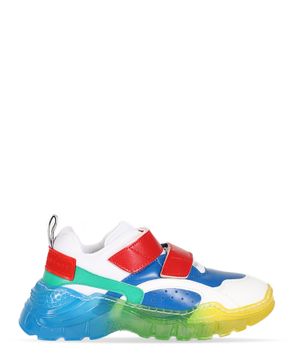 Multicolor sneakers with logo