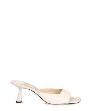 White "Zania" mules