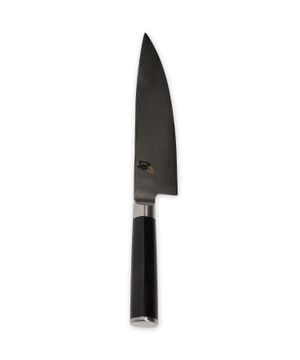 "Shun" knife with black handle
