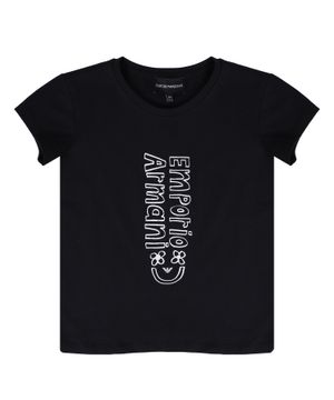 Qara rəngli printli t-shirt