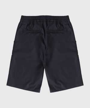 Elastic waist shorts in black