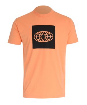 Printed t-shirt in orange 