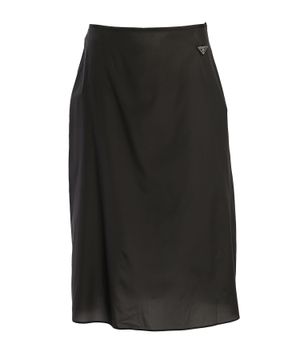 Black logo detail skirt 