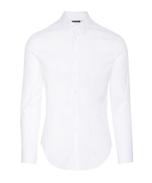 Straight fit shirt with long sleeves