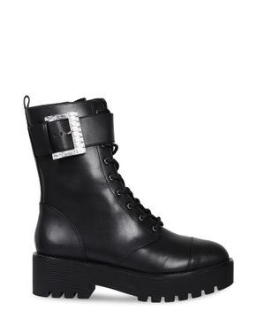 "Bryce" cuff ankle boots in black