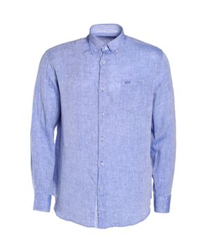 Straight-fit shirt in blue 