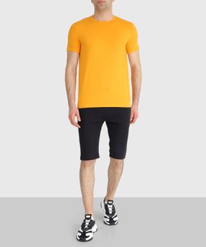 Straight-fit t-shirt in yellow