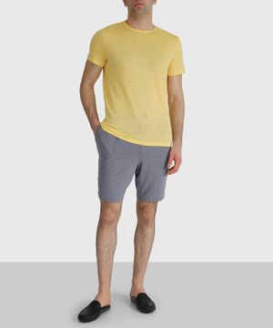 Straight-fit t-shirt in yellow