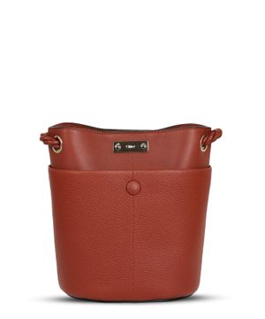 "Key small" bucket bag in brown