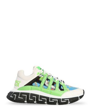 Multicolor "Greca" sole low-top sneakers