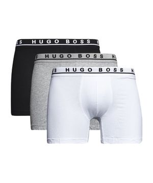 Elastic waist three-pack of trunks 