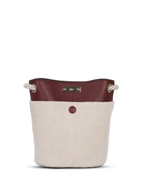 "Key small" bucket bag in ivory