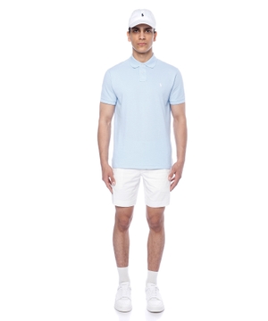 Short sleeve polo with classic collar