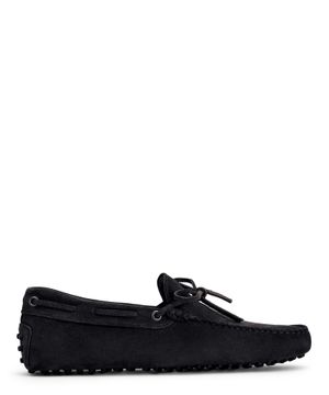 Lace-up suede moccasins