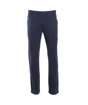 Elastic waist trousers in blue