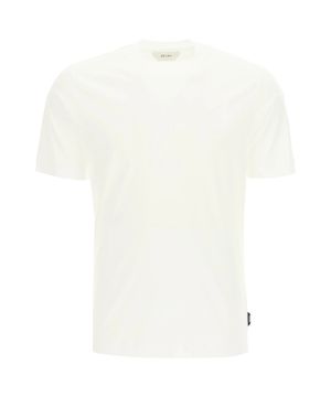 Short sleeve straight fit t-shirt in white 