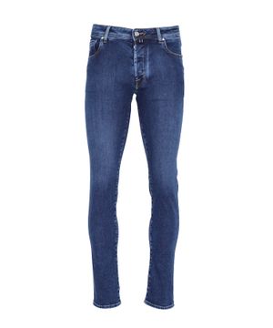 Blue straight-fit jeans 