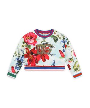 Floral print multicolor sweatshirt