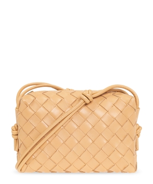 ''Loop'' woven design mini bag in beige